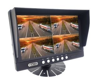 Pantalla de salpicadero HD 1080P de 4 canales, resistente al agua, cámara cuádruple de 9 pulgadas, Monitor de camión, 4 entradas de vídeo, 24V, Bus, pantalla TFT LCD, USB - Product Image 3