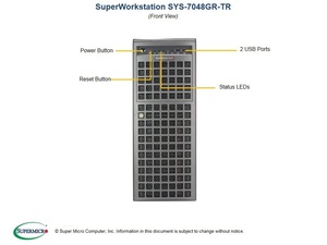 4 RTX 2080ti 22g GPU supersys 7048GR supertr dual LGA 2011 Intel Xeon Processor E5 2680 V4 DDR4เซิร์ฟเวอร์ทาวเวอร์ - Product Image 5
