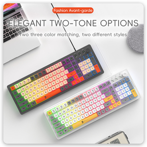 Nuovo arrivo tastiera 105 con cavo professionale retroilluminata tastiera da gioco con cavo retroilluminato Usb tastiera per gioco per Computer accetta Logo personalizzato