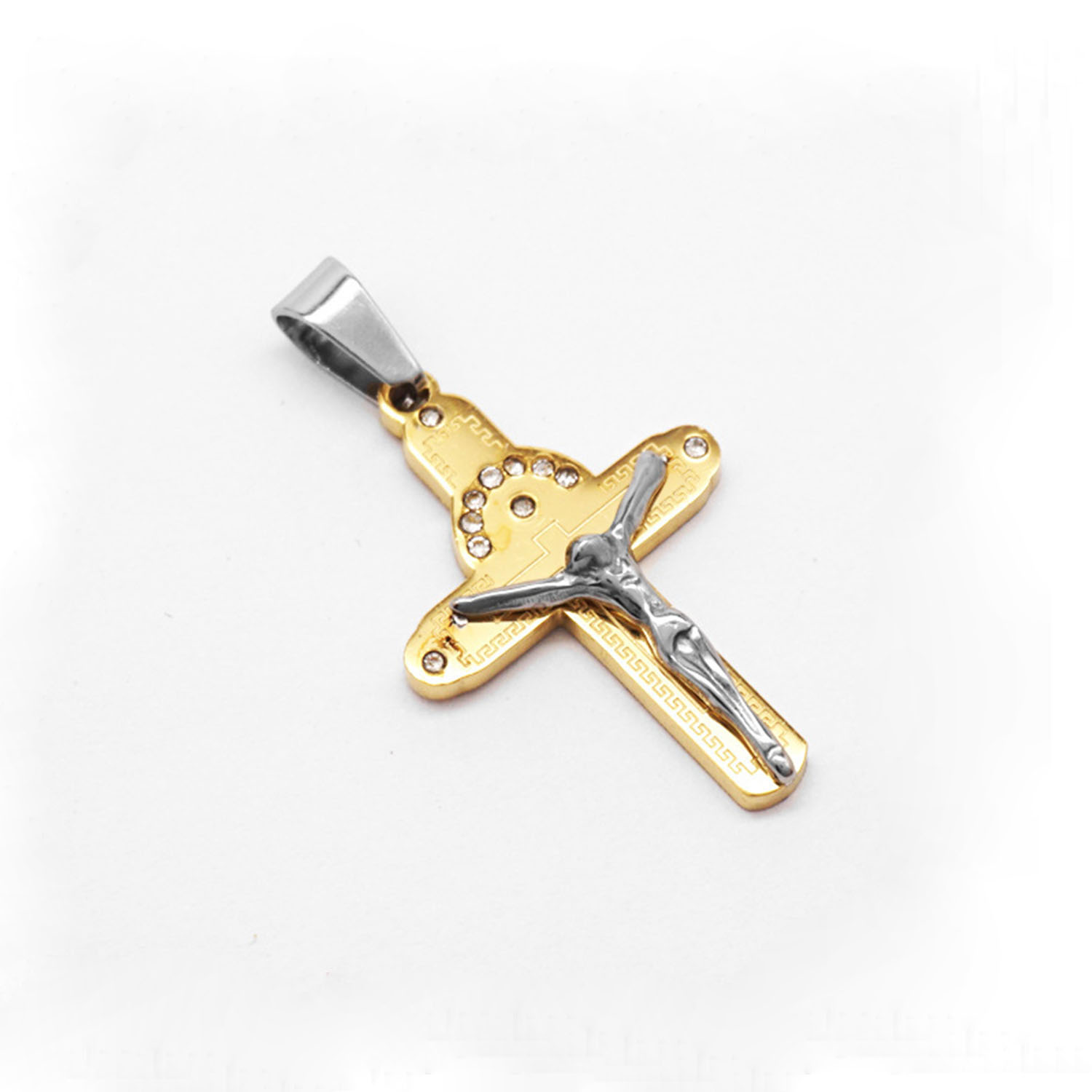 Pendentif unique en or et argent