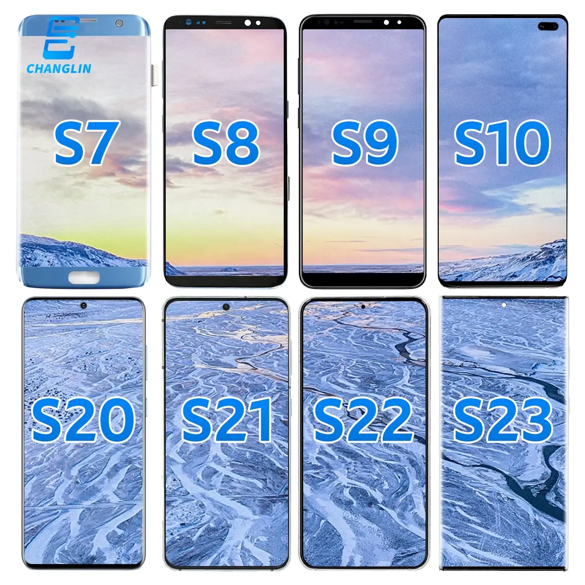 Handy-LCD für Samsung Galaxy S8 S9 S10 plus S21 S23 Ultra Original TFT Original Panta lla