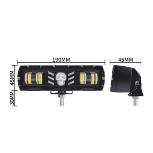 7 אינץ 28w הוביל עבודה בר אור <span class=keywords><strong>48v</strong></span> ערפל גולגולת <span class=keywords><strong>rgb</strong></span> אור ערפל עבור מכונית אופנוע atv טרקטור 4x4x4 אור זרקור אור זרקורים
