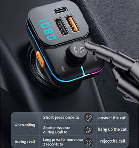 車のサポートのためのc充電器を備えた高品質のmp3usb USBディスク/tfカードプレイtype-c & usb-a & usb-b3in1急速充電器 - Product Image 5