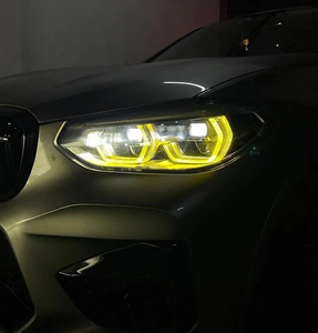 Oto araba aksesuarları X3 X4 sarı DRL modülü LED melek gözler farlar için BMW F97 F98 G01 G02 LED kafa lambası CSL DRL modülü - Product Image 6