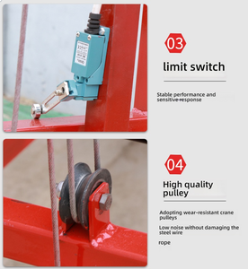 ลิฟต์นั่งร้านไฟฟ้าแบบแขนตรงยาว4เมตรแพลตฟอร์มยกแบบพับเก็บได้ควบคุมระยะไกลแบบอัตโนมัติ - Product Image 4