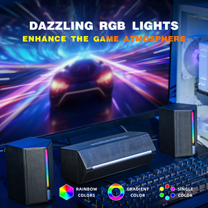 Fifine Ampligame A22 Altavoces de escritorio inalámbricos de 2,1 canales Altavoz de modos duales Altavoz portátil de cine en casa HIFI RGB PC Gamer Altavoz - Product Image 2
