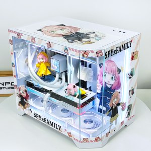 <strong>Excellent</strong> Quality Newest Design SPY FAMILY Anya M-Atx Gaming <strong>Computer</strong> <strong>Cases</strong> Mid Tower MicroATX Form Tempered Glass for Home Use - Product Image 2