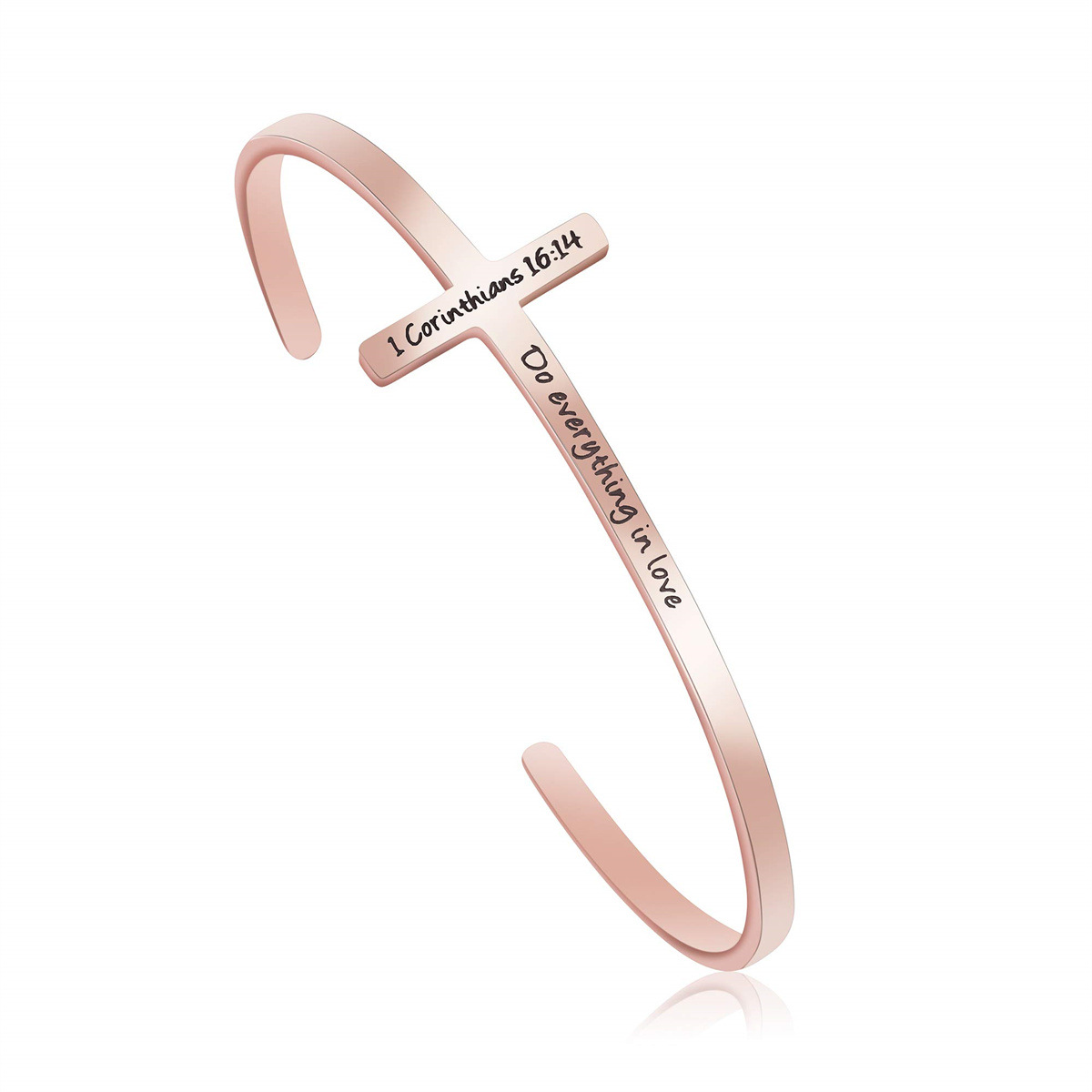 Or Rose Faites tout avec amour 1 Corinthiens 16_14-C12