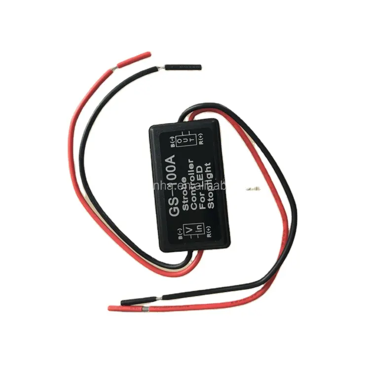 GS-100A Flash Stroboscopio Box Controller Flasher Module per Freno del LED della Coda di Arresto Luce filo elettrico cablaggio