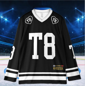 Áo đấu dài tay khúc côn cầu Tate McRae T8 <span class=keywords><strong>2025</strong></span>, áo tour Miss Possessive, quà tặng fan cho tên đội - Product Image 4