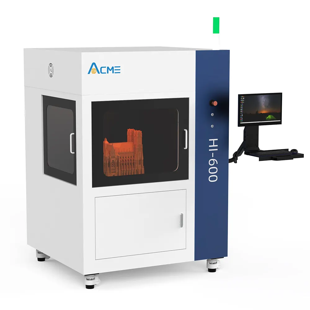 3D ACME HI-600 extra großer industrieller profession eller 3D-Maschinendrucker UV-Drucker harz SLA SLS tpu größter 3D-Drucker