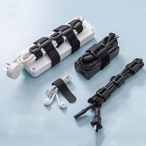Correa de nailon con hebilla, gancho autoadhesivo reutilizable y correas de sujeción de Cable, correas ajustables de pulgada - Product Image 6
