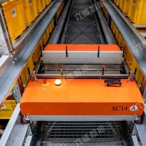 Solución de almacén automatizada Sistema de almacenamiento automático ASRS Sistema robótico de lanzadera de radio utilizado para clasificar