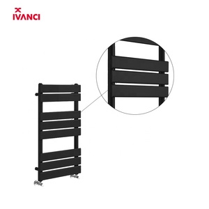 IVANCI 800*600mm hafif çelik siyah banyo havlu demiri raf havlu radyatör ısıtıcı