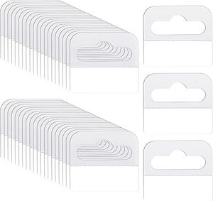 Khe Cắm Lỗ Tự Dính Treo Tab Nhiệm Vụ Nặng Nề PVC Rõ Ràng Nhựa Treo Thẻ Móc Cho Cửa Hàng Bán Lẻ Hiển Thị Tab - Product Image 1