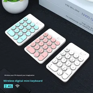 Ik6610 Mini <strong>Wireless</strong> Digital USB Mechanical <strong>Keyboard</strong> One-Handed Bank Financial Accounting Keycap New for Laptop and Gaming - Product Image 2