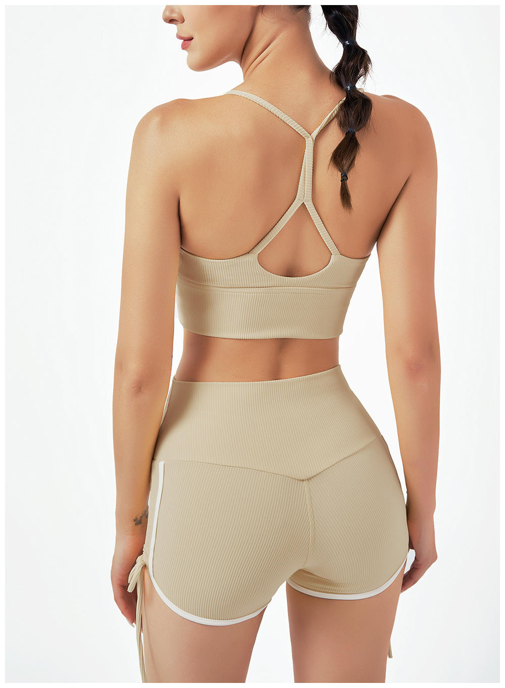 Kaki 2pcs soutien-gorge ensemble