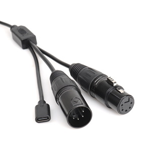 5 pines XLR tipo C hembra impresión USB C a 5 pines pro MIDI Kabel in Out Cable Convertidor para teclado MIDI control sintetizador Piano