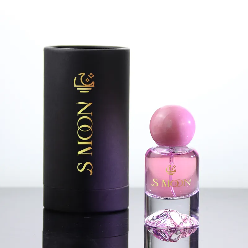 Bouteille de parfum de Style concis 30ml 50ml bouteilles de parfum en verre vides femmes rond Transparent cosmétique verre vaporisateur atomiseur