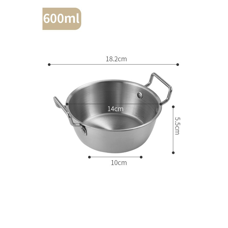 14 cm / 600 ml - Argent