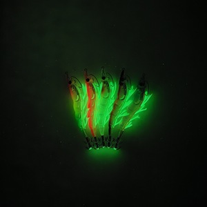 Venda quente Aço Inoxidável Luminoso Lula Ganchos Umbrella Tipo Polvo Fish Jig Iscas Eficaz Equipamento De Pesca - Product Image 6