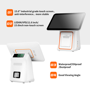 Pos емкостный сенсорный экран Pos терминал Windows Dual Screen Pos System с i3 i5 CPU Kassa - Product Image 2