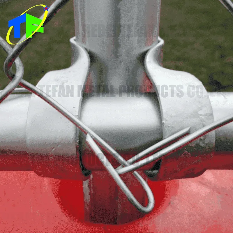 Conectores cruzados de acero galvanizado resistentes OEM personalizados para fijación de tubos de panel de eslabones de cadena