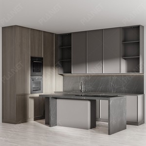 低价紧凑型多合一可移动3件厨房橱柜餐具室单元 - Product Image 2