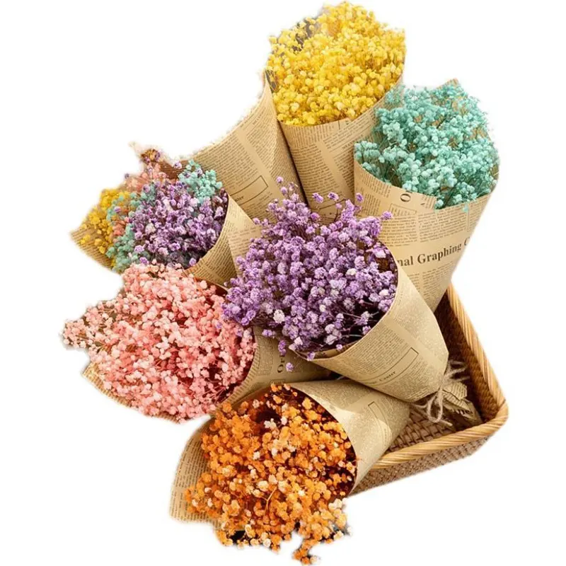 Nhân tạo babysbreath bảo quản hoa hoa babysbreath cho hộ gia đình hoa sắp xếp để làm thủ công mỹ nghệ