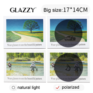 Glazzy Grande Taille Fonction Polarisée Lunettes de Soleil Carte de Test Polarisante Version Anglaise Carte Papier Testeur de Polarisation - Product Image 2