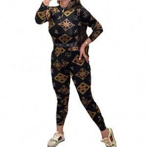 女性服デザイナー有名ブランドファッションコントラストカラーブティック2ピースセット女性 - Product Image 3