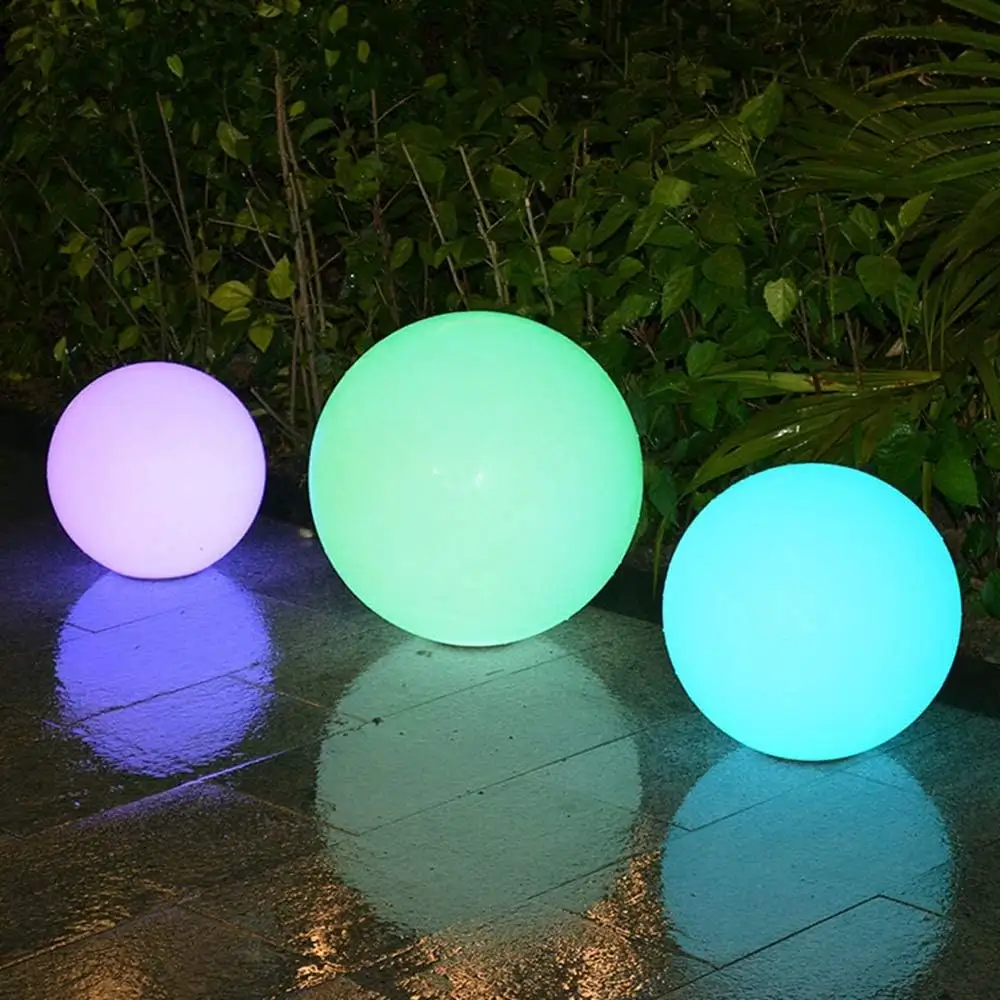 PE plastik açık bahçe su geçirmez LED top aydınlatma