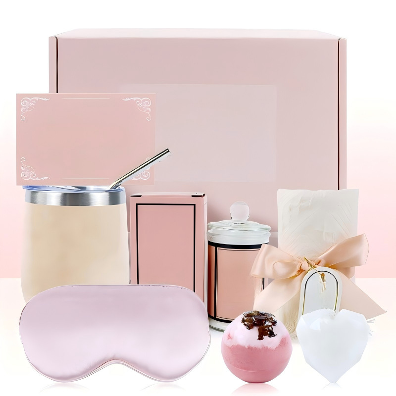 Pink large bath set