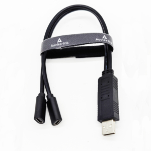 สายต่อ2.0 USB 2 in 1, สาย USB C ตัวเมียเป็นขั้วต่อคู่ตัวผู้สายชาร์จ am/cf วันที่ - Product Image 1