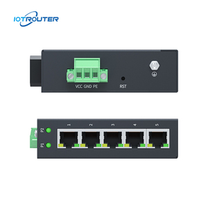Industrial Ethernet Switch 5 RJ45-Ports QoS VLAN-Funktion 1000m Switch-Kapazität SNMP Desktop DIN 35 Rail Network Stock - Product Image 5