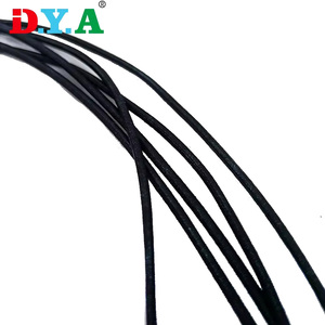 Cuerda elástica negra con puntas de púas de acero Cuerda elástica de punta en T de longitud personalizada para cuaderno DIY - Product Image 3