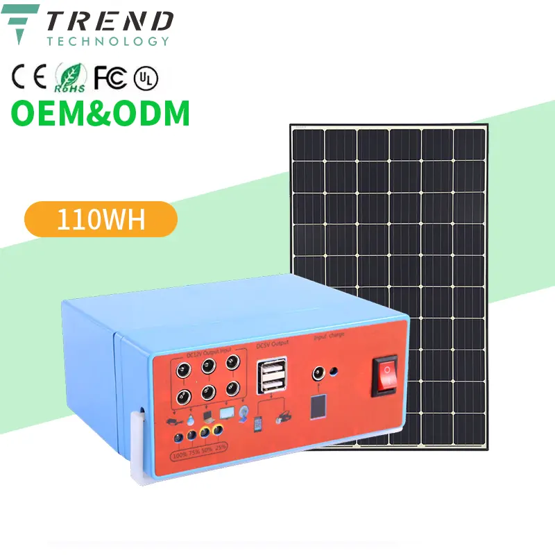 20w 300w 500w Lifepo4 générateur de camping en plein air panneaux solaires alimentation de la centrale/banques d'énergie solaire centrale électrique portable