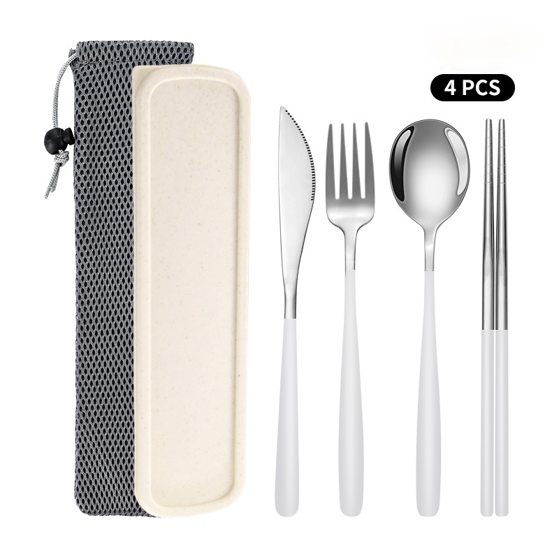 Blanc et argent 4 pièces en boîte