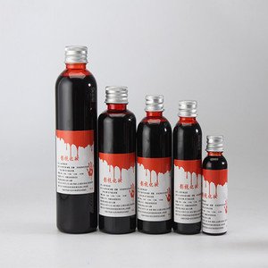 Disfraz maquillaje sangre simulación <span class=keywords><strong>Halloween</strong></span> falso vampiro sangre para cara cuerpo pintura personalizada fiesta ciudad sangre