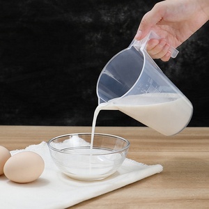 Holds Over 1 <strong>Pint</strong> (16oz) Pouring <strong>Cups</strong> 1/<strong>2</strong> Liter Mixing Pitcher Jug BPA Free 500ml Plastic Graduated Measuring Jug - Product Image 2