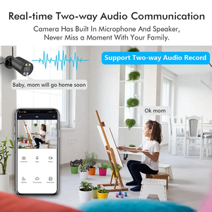 inLifeCam 8CH 3.0mp图雅智能应用户外无线无线网络摄像机安全系统套件金属双向音频即插即用 - Product Image 2