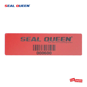 <strong>Red</strong> <strong>Color</strong> Customized Logo/QR <strong>Code</strong>/Barcode Adhesive Sticker VOID OPEN Security Sticker Seal PET Tamper Evident Label - Product Image 3