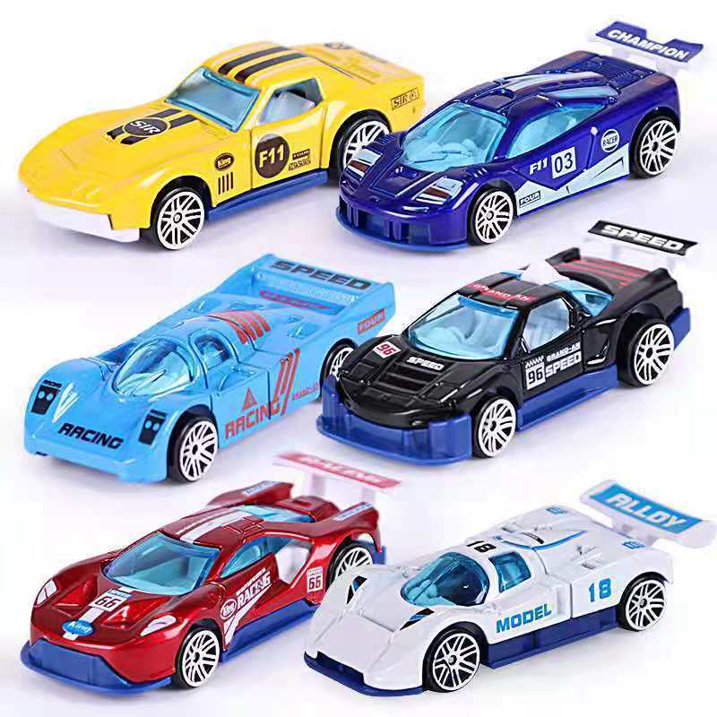 Série de voitures de course - Modèles 6 - Sélection aléatoire - 6 pièces/ensemble - Sac OPP