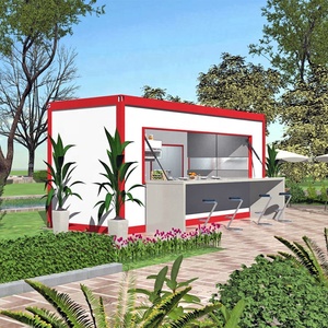 便宜的价格可折叠集装箱房屋20英尺房屋模块化预制折叠集装箱