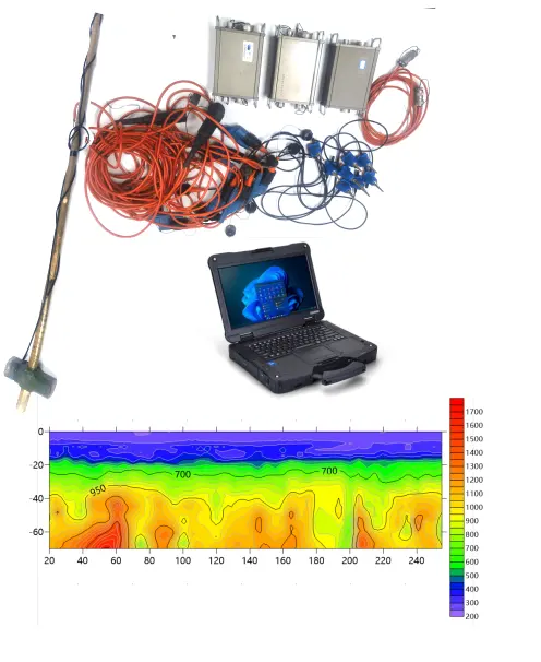Sismómetro de sismógrafo distribuido ADC de 32 bits de alta precisión de 24/48 canales para equipo de estudio sísmico equipo geológico