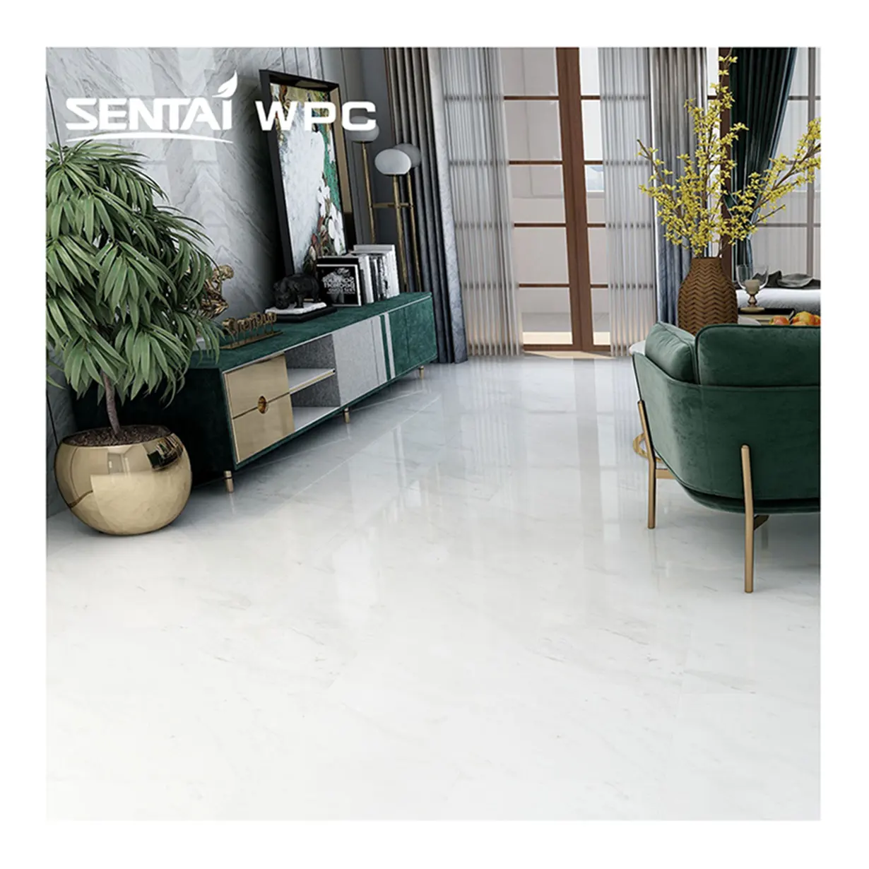 Innen dekorative Granit Stein/Marmor Küche PVC Luxus 3d Bodenbelag