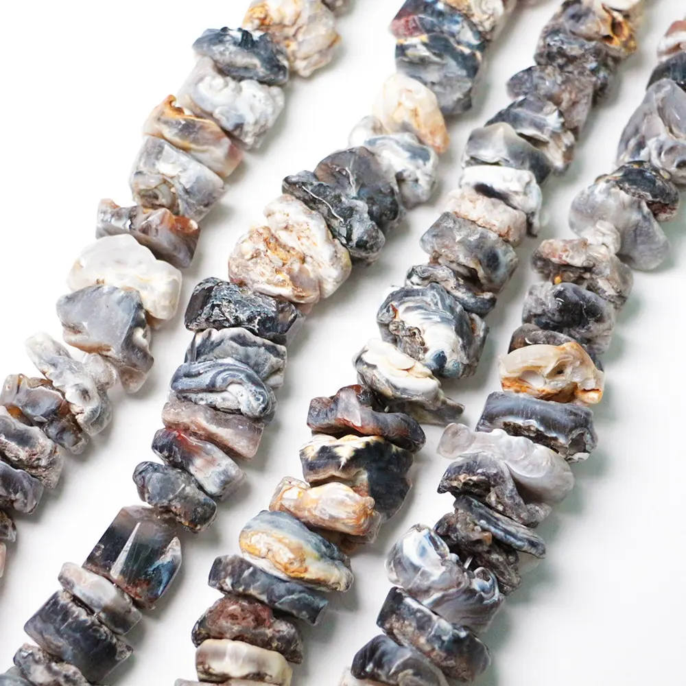 LS-A999 commercio all'ingrosso naturale druzy agata pietre di gemma grezza pietra allentati fili di perline nugget perline di pietra per monili che fanno