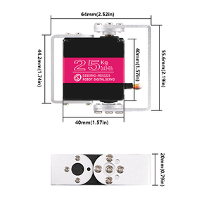 Dsservo RDS3225 25 kg Motor Roboter Servo RC Teile digitale Servos für Robotik Servomotor Großhandel