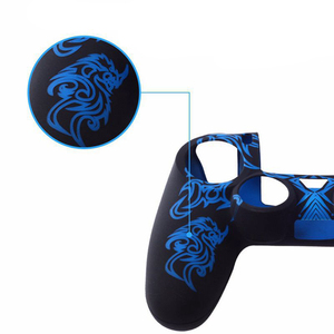高品質ワイヤレスコントローラーシリコンシェルケースユニバーサルゲーム保護カバーPS4シリーズ用滑り止めアクセサリー - Product Image 3