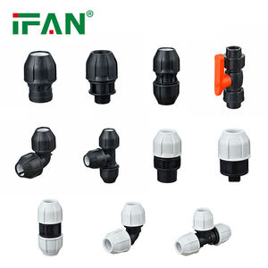 IFAN <strong>ASTM</strong> D3035 HDPE Pipe Fitting Blue HDPE <strong>Water</strong> Pipe Fittings 20-110MM Socket HDPE Compression Fittings - Product Image 2